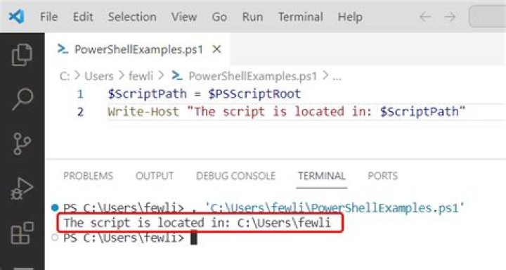 How do I open a file path in PowerShell?