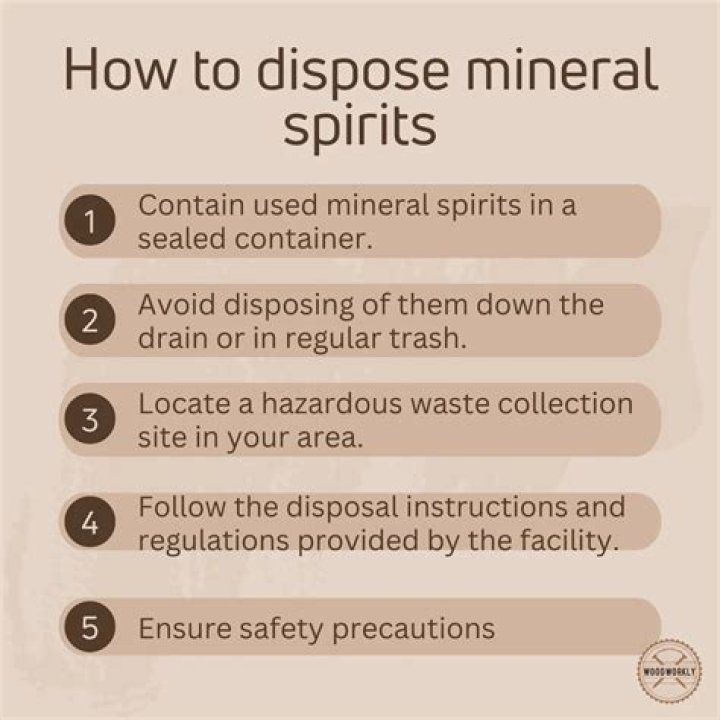 How do you properly dispose of mineral spirits?