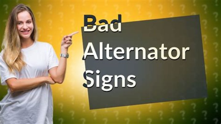 How does a car act when alternator is bad?