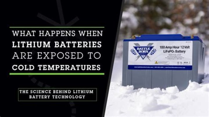 Is it OK to leave lithium batteries in the cold?