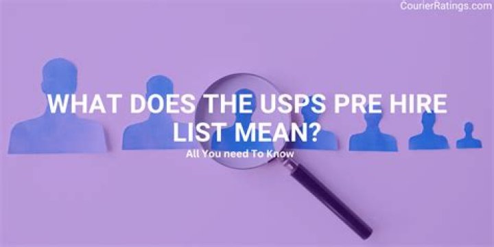 What does hiring list mean for USPS?