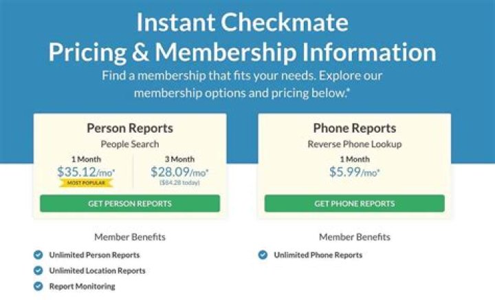 What information does Instant checkmate provide?