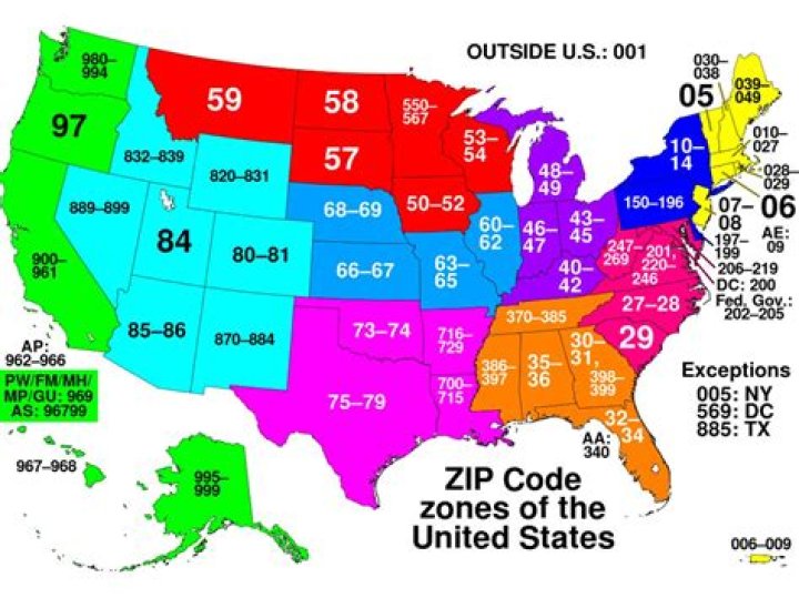 What is the lowest zip code?